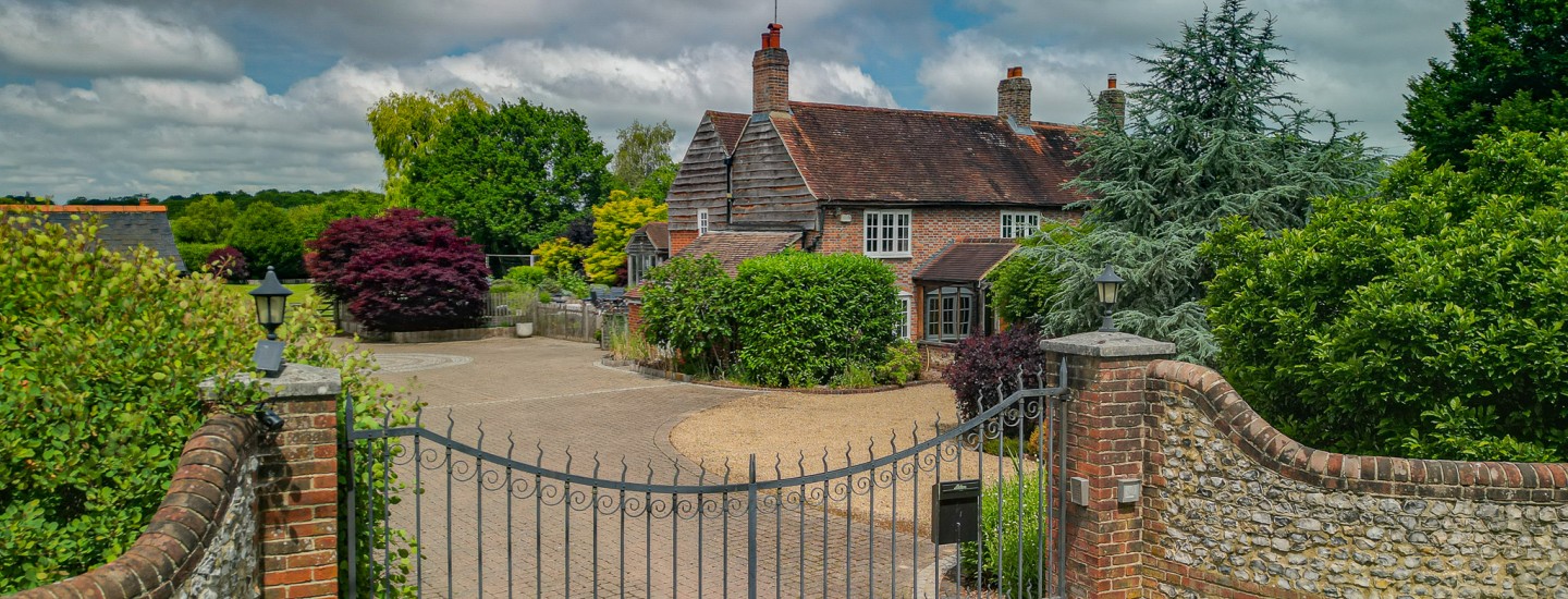 House with gates
